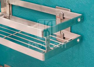 Kệ inox Foodcom đa năng dán tường - 30cm FC-KDT-30