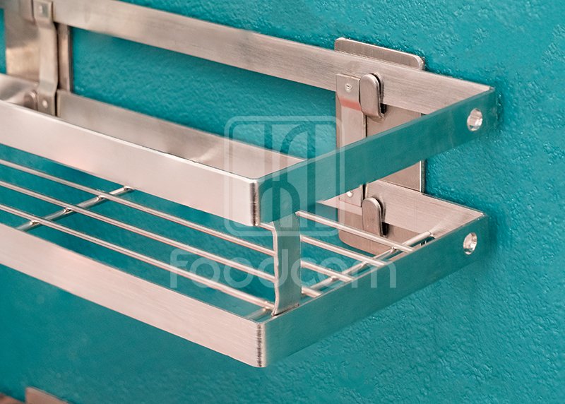 Kệ inox Foodcom đa năng dán tường - 30cm FC-KDT-30