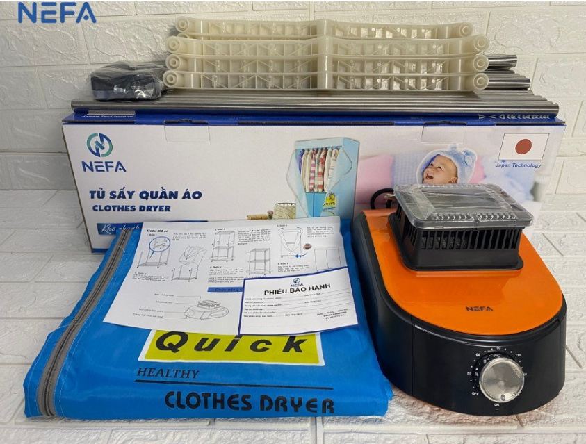  Tủ sấy quần áo Nefa cơ NFS01 ( Giao màu ngẫu nhiên )- Bảo hành 12 tháng